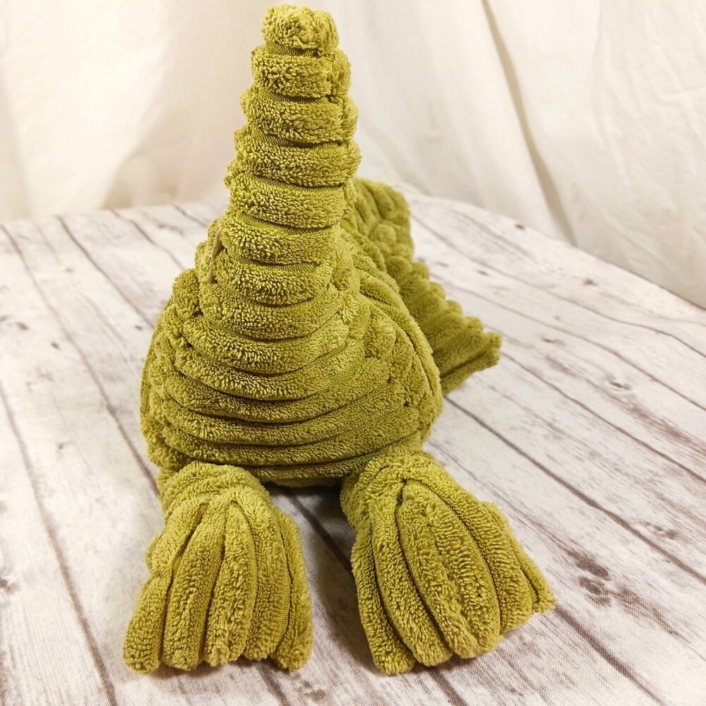 JellyCat Cordy Roy Alligator Green Ribbed Corduroy Plush Stuffed Animal 7.5" - Picture 9 of 12